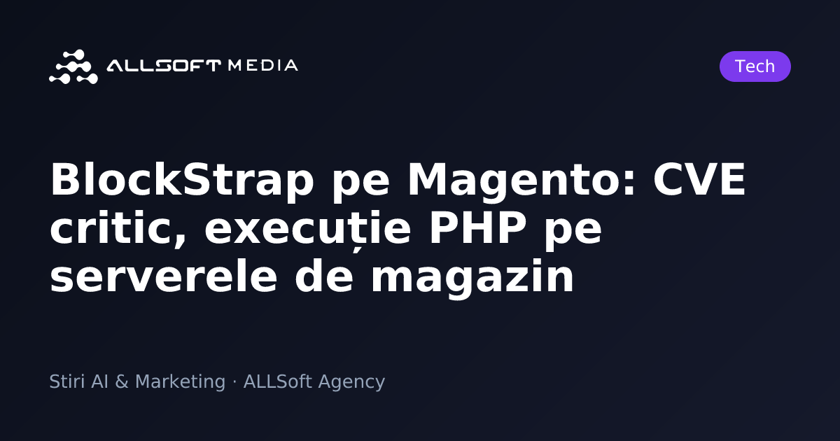 BlockStrap pe Magento: CVE critic, execuție PHP pe serverele de magazin