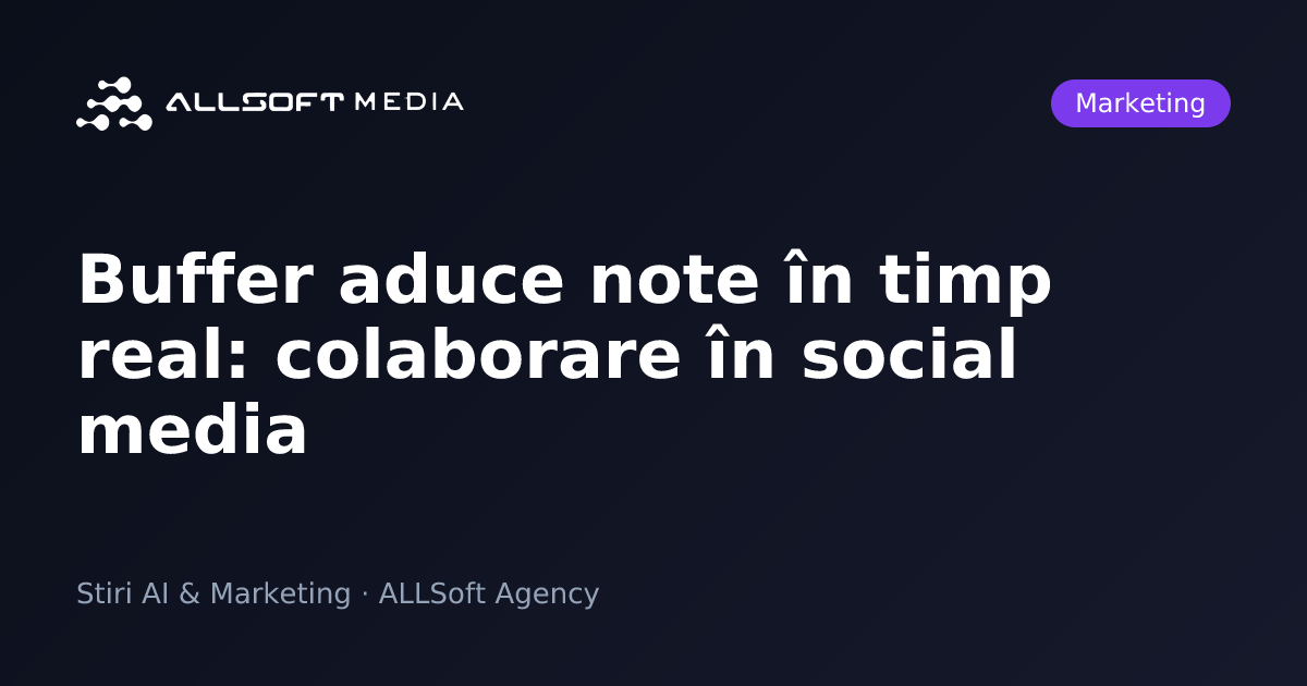 Buffer aduce note în timp real: colaborare în social media