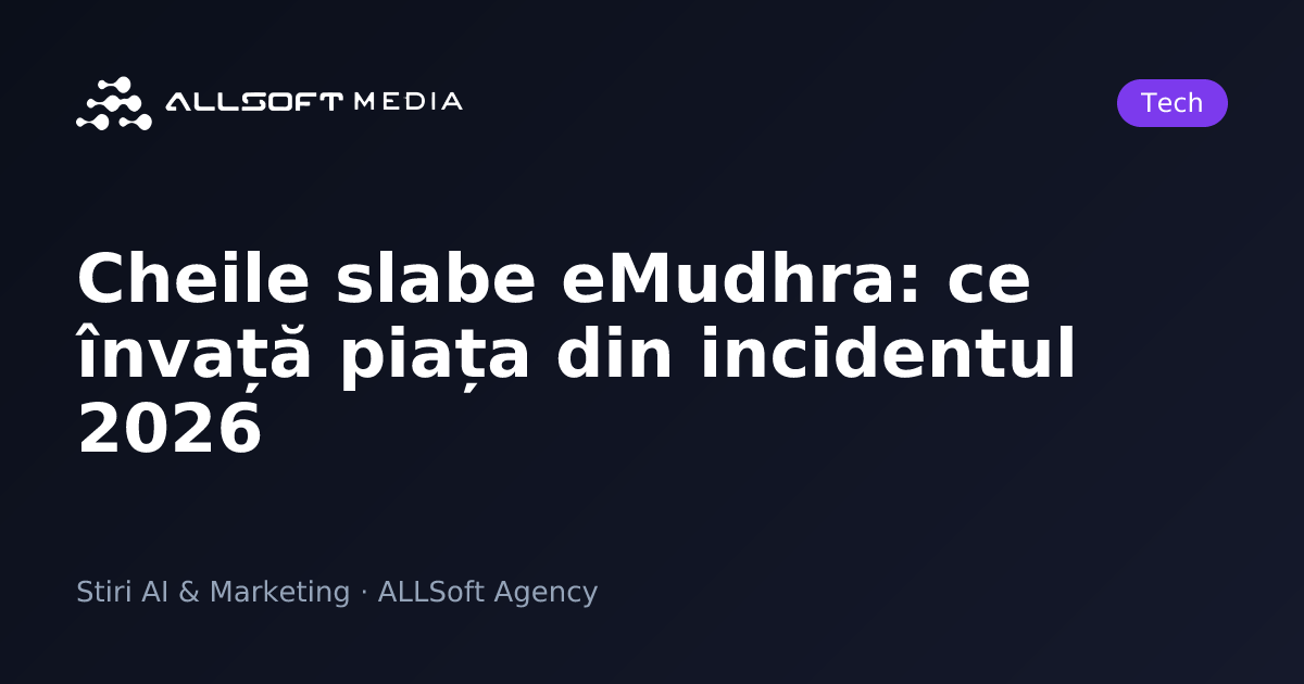 Cheile slabe eMudhra: ce învață piața din incidentul 2026
