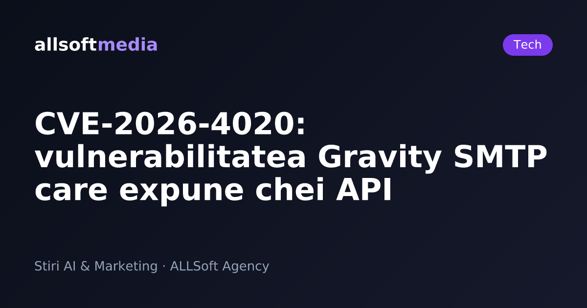 CVE-2026-4020: vulnerabilitatea Gravity SMTP care expune chei API