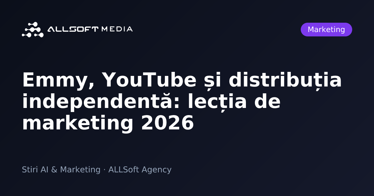 Emmy, YouTube și distribuția independentă: lecția de marketing 2026