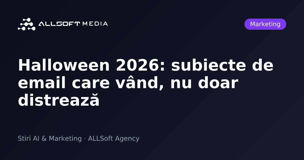 Halloween 2026: subiecte de email care vând, nu doar distrează