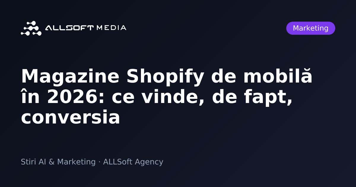 Magazine Shopify de mobilă în 2026: ce vinde, de fapt, conversia