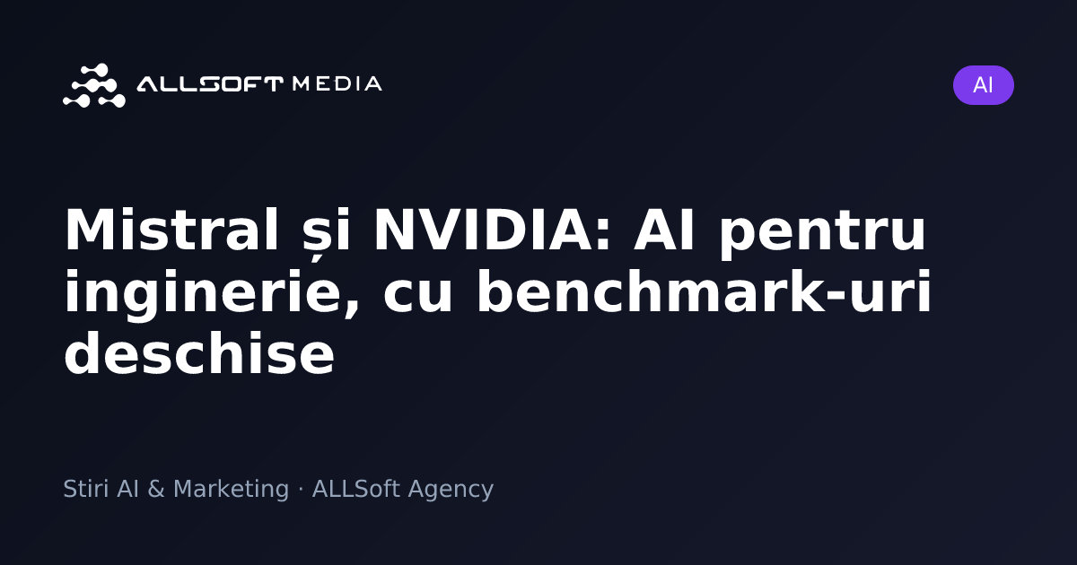 Mistral și NVIDIA: AI pentru inginerie, cu benchmark-uri deschise